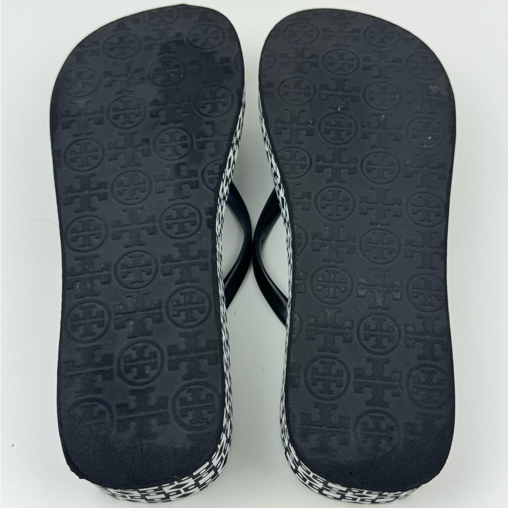 Tory Burch Black and White Sandals - Picture 11 of 14